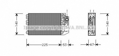 AVA QUALITY COOLING msv029 -  Испаритель, кондиционер
